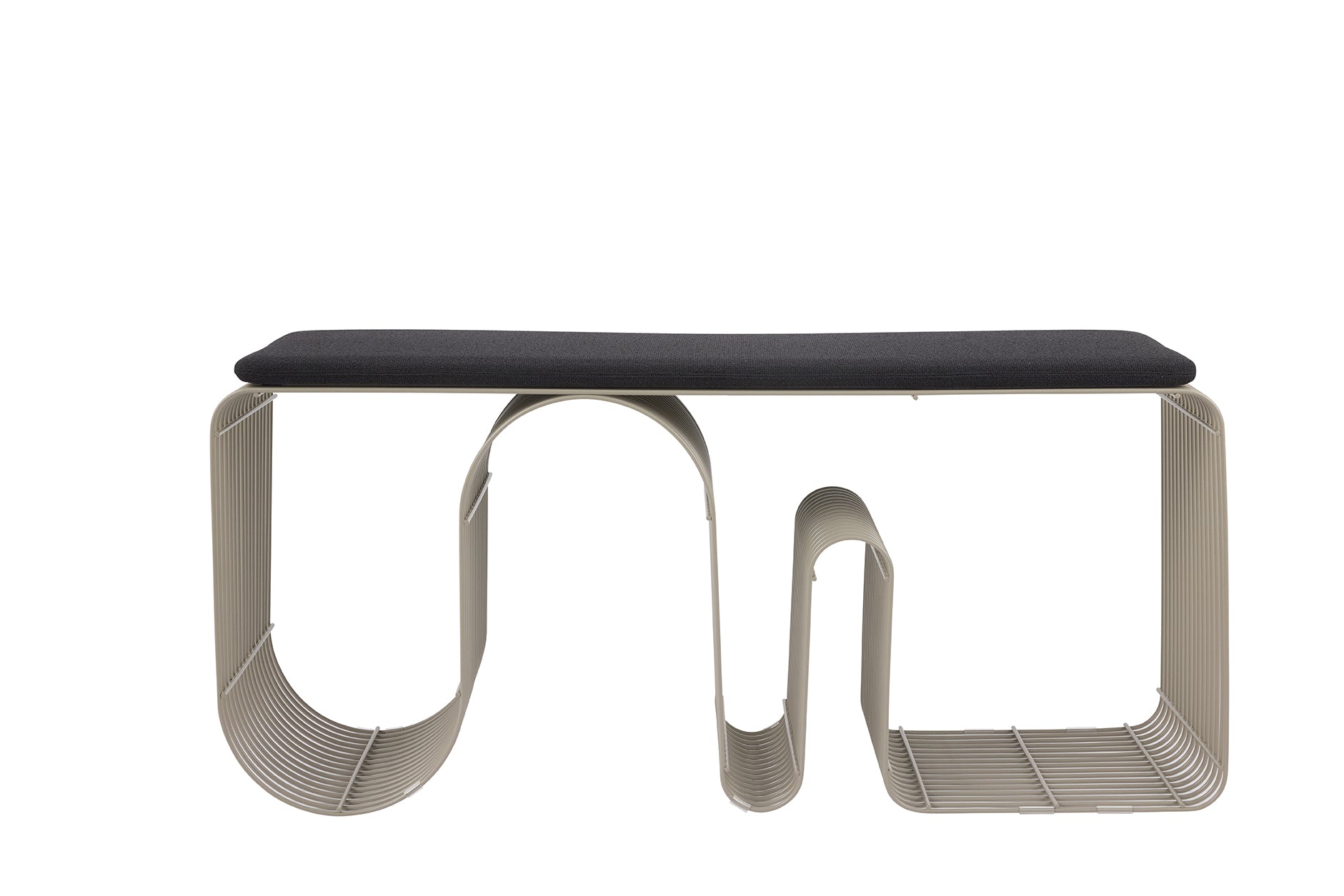 CURVA Anthracite Boucle Seat Cushion