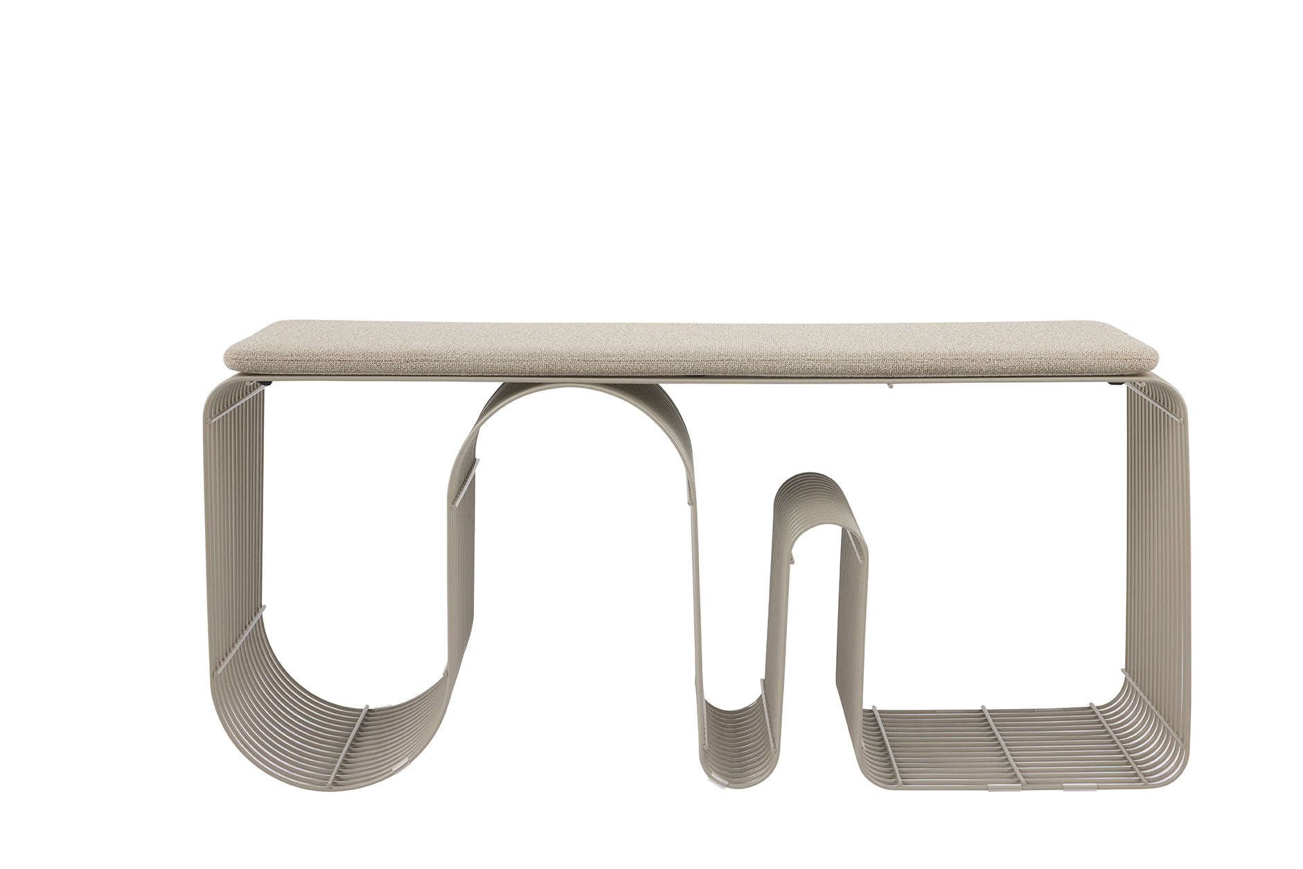 Sitzkissen CURVA taupe Bouclé