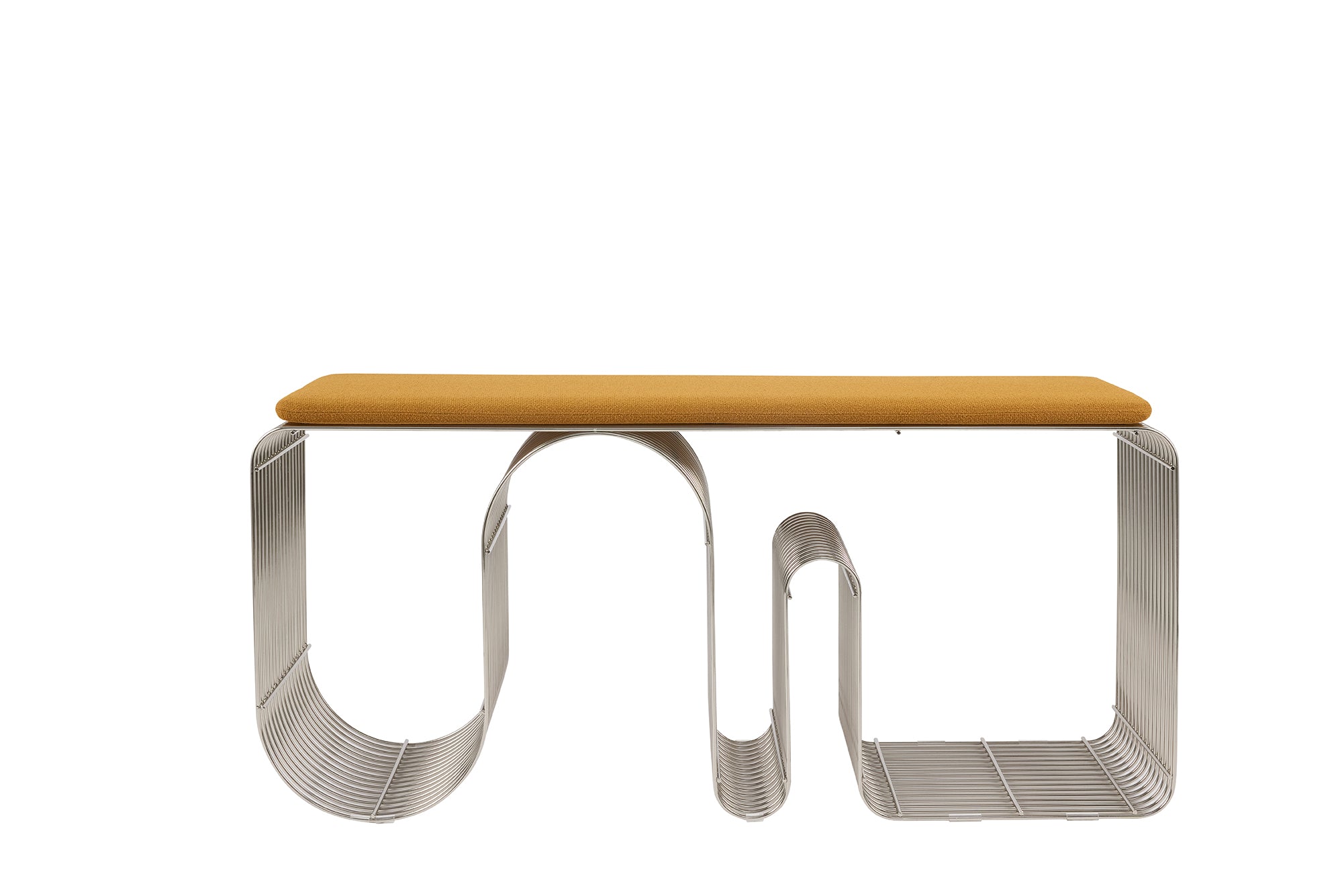 Sitzkissen CURVA braunes Bouclé