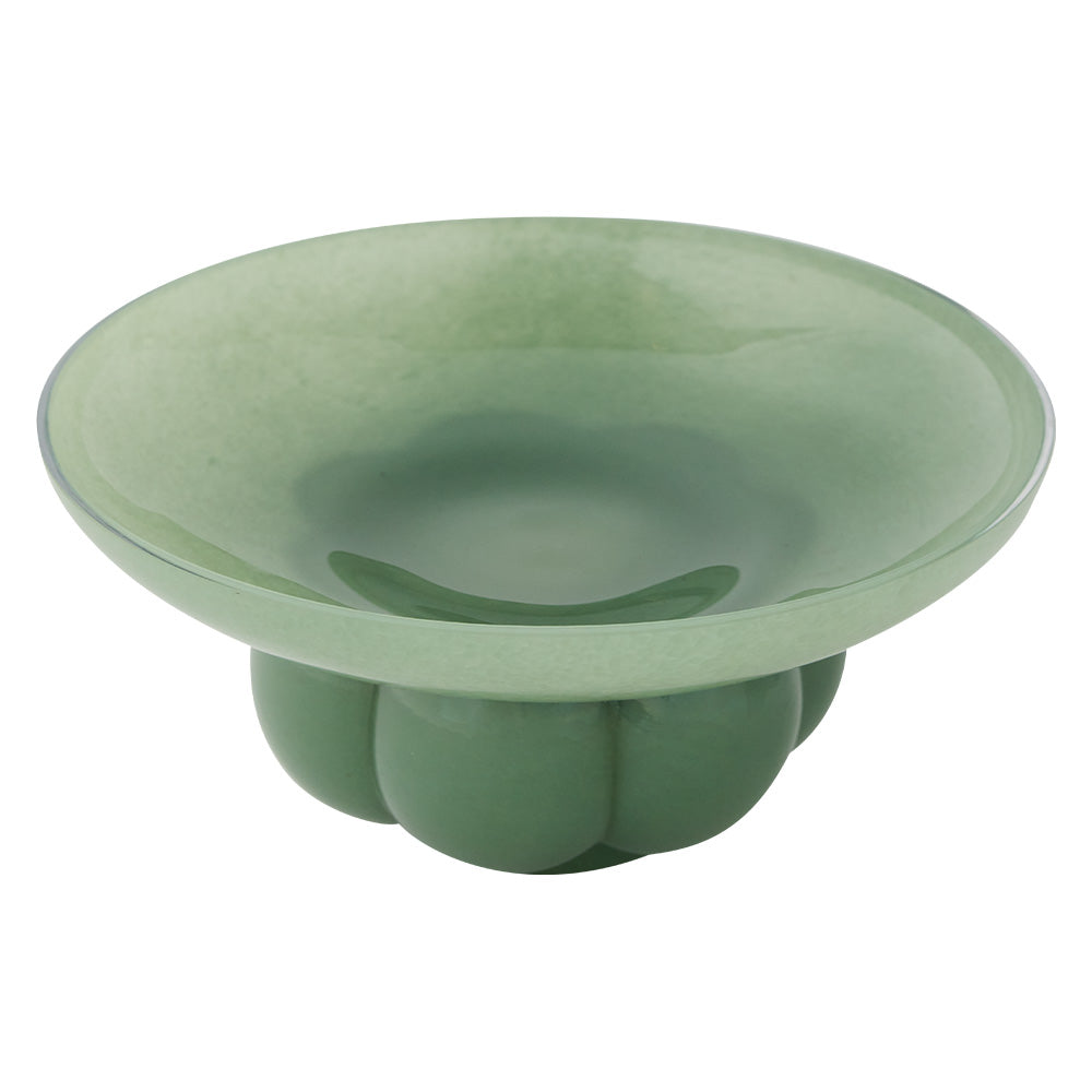 Decorative bowl UVA green glass
