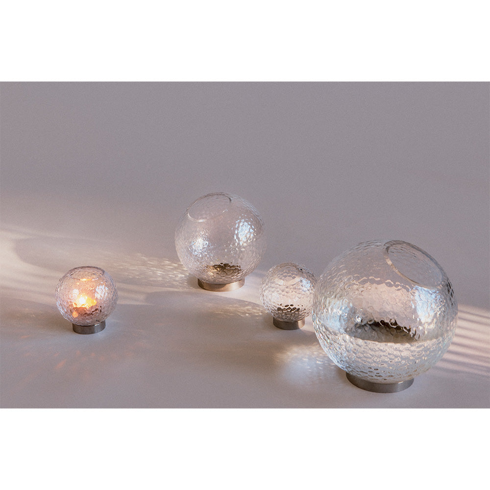 GLOBE BUBBLES Vase transparent glass