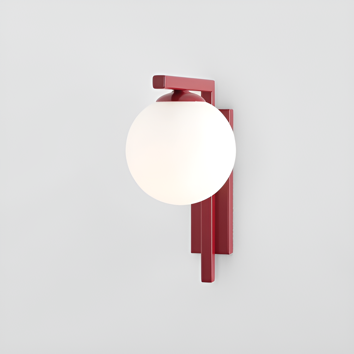 Wall lamp from burgundy