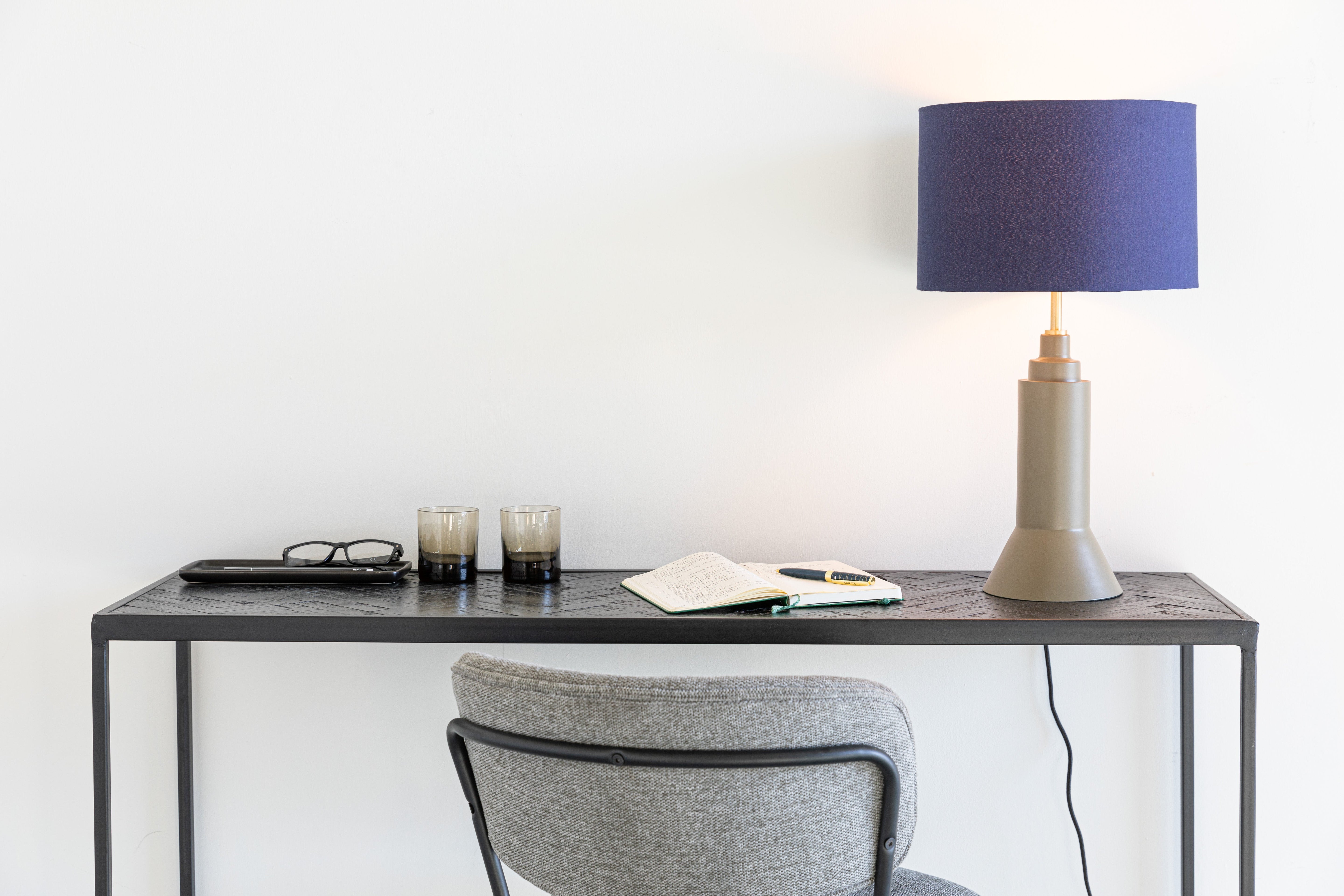 Table Lamp Kaja Dark Blue White Label Living Eye on Design