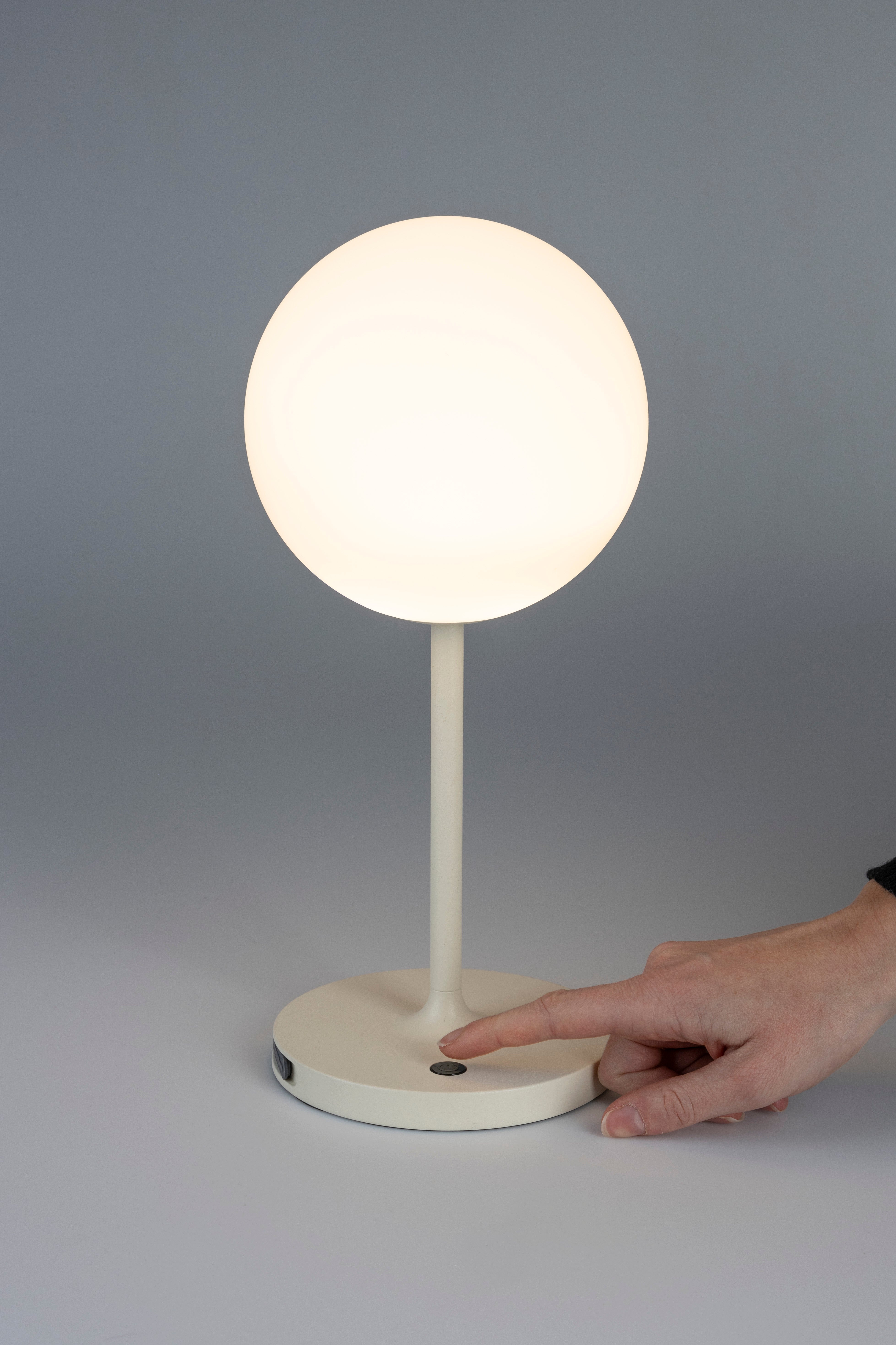 Table Lamp Hub Beige White Label Living Eye on Design