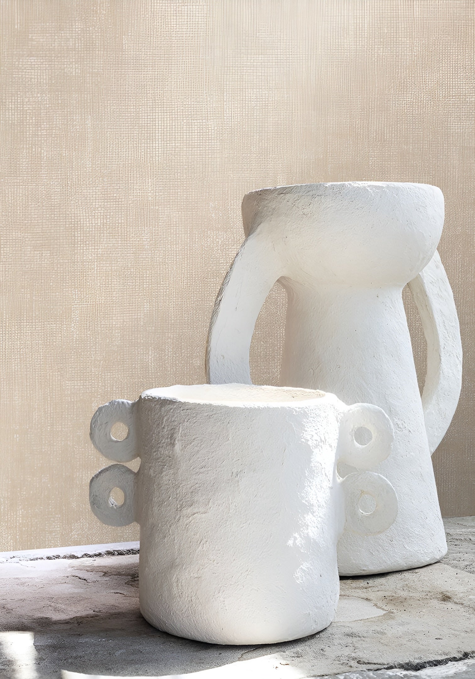 Glatte matte Tapete mit perlmuttartigem Effekt OCTA - DORE braun