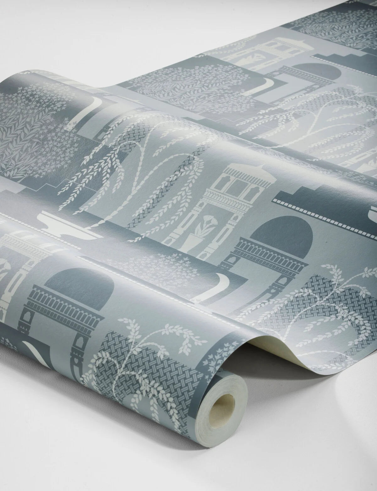 Antique Landscape Wallpaper MIMI Blue