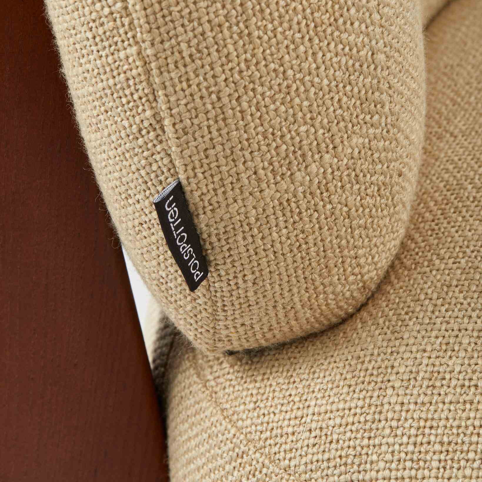 Fotel FIZZ beige mit Holzuntergestell