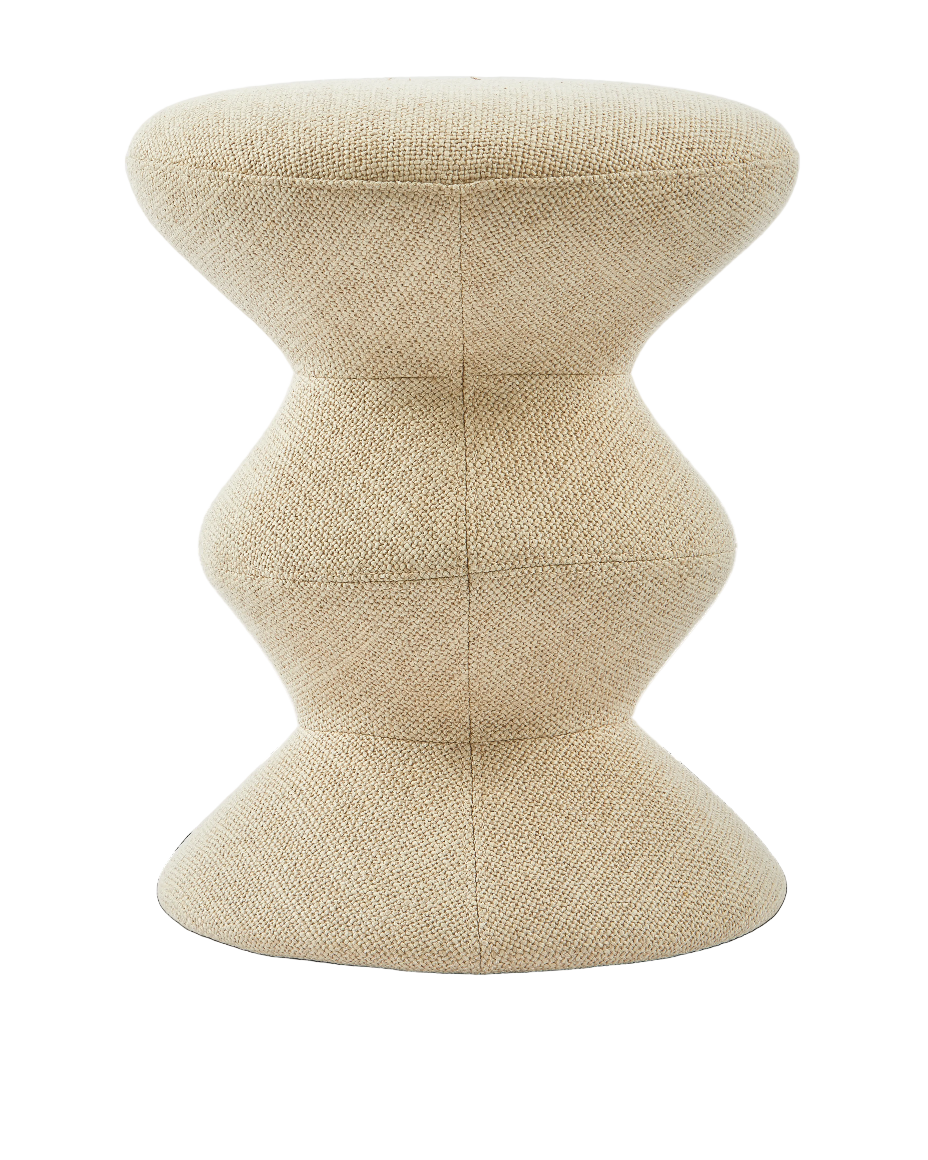 SOFT ZIG ZAG Stool Beige