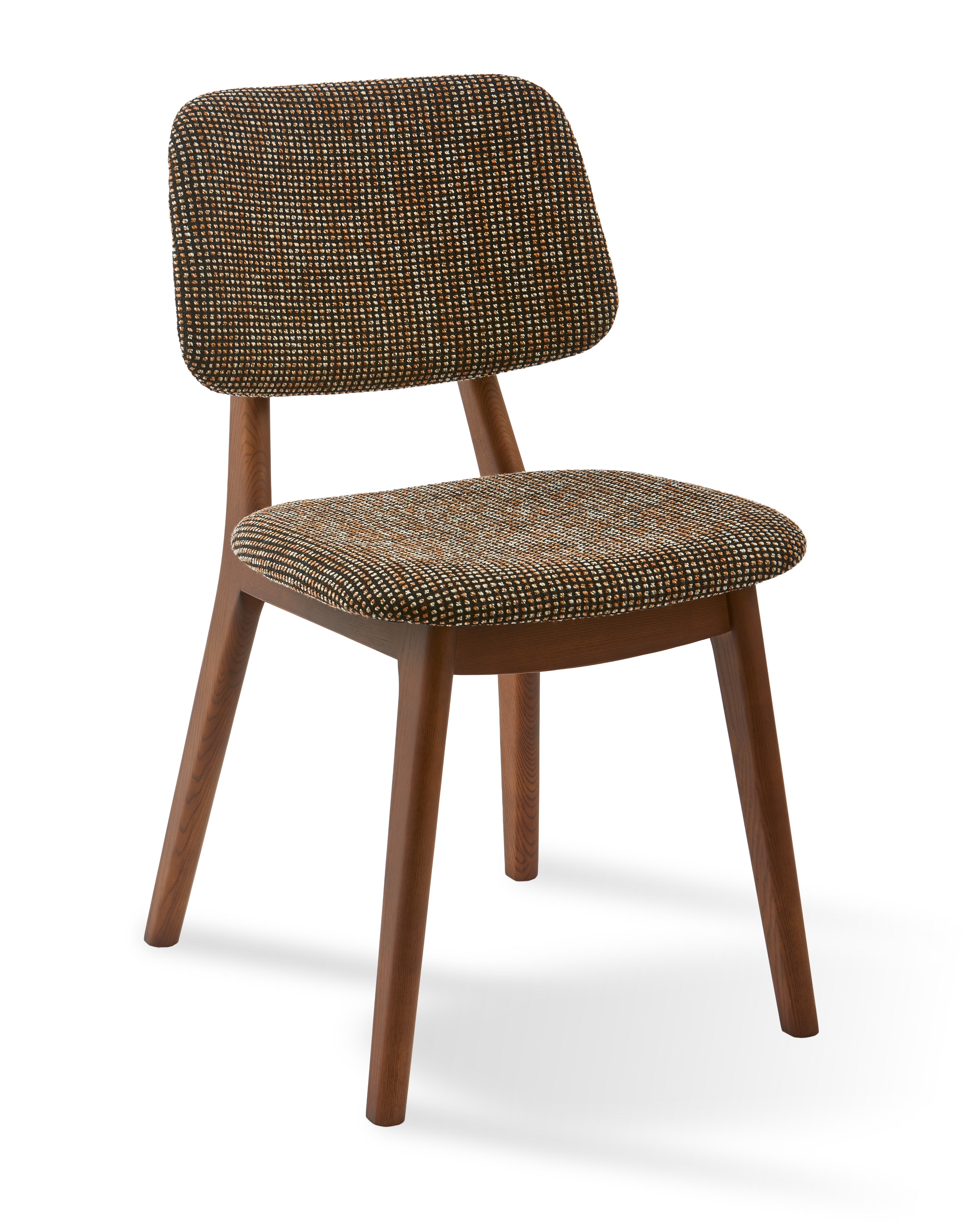 HAPPY DAYS Chair in Dark Brown with Wooden Base