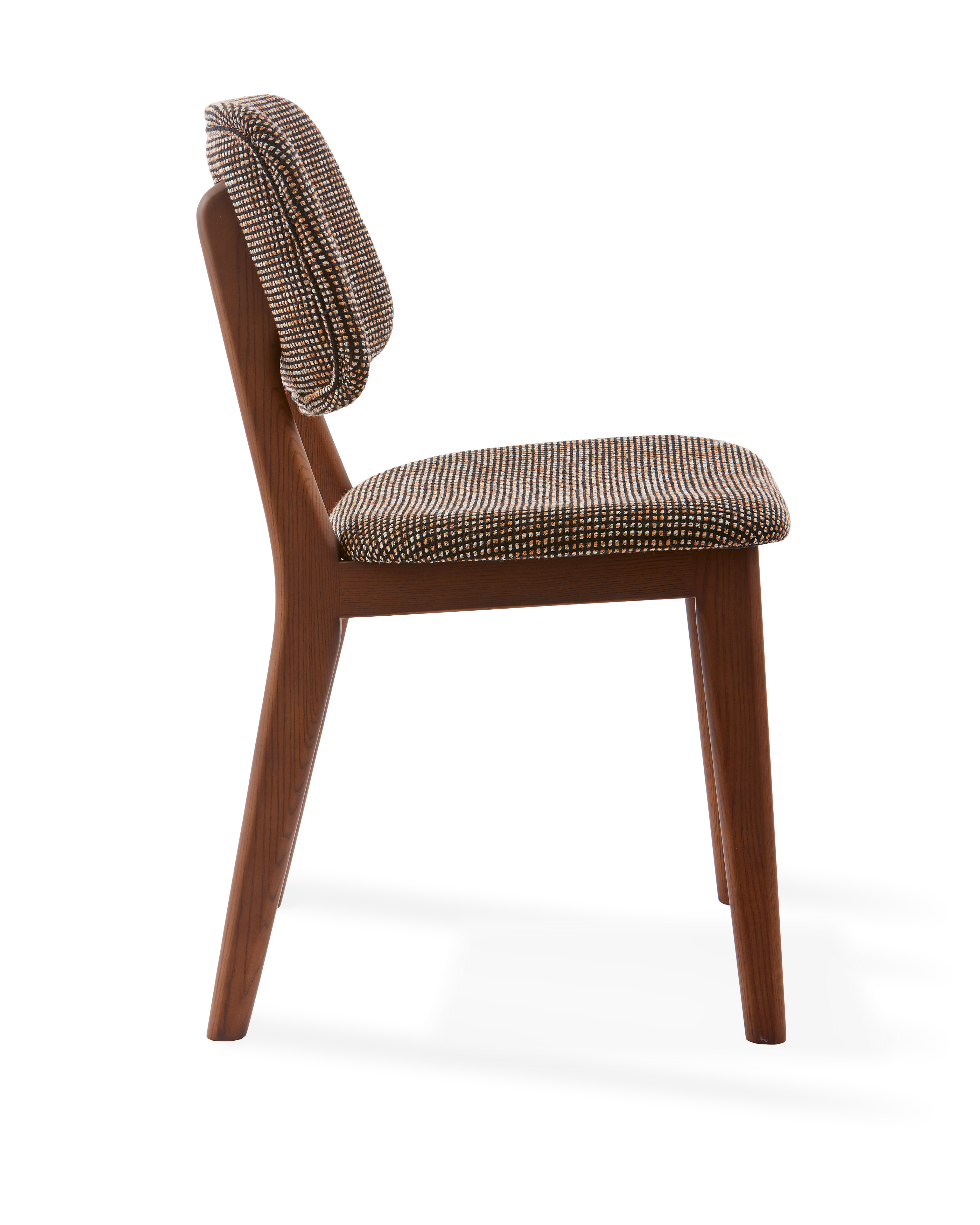HAPPY DAYS Chair in Dark Brown with Wooden Base