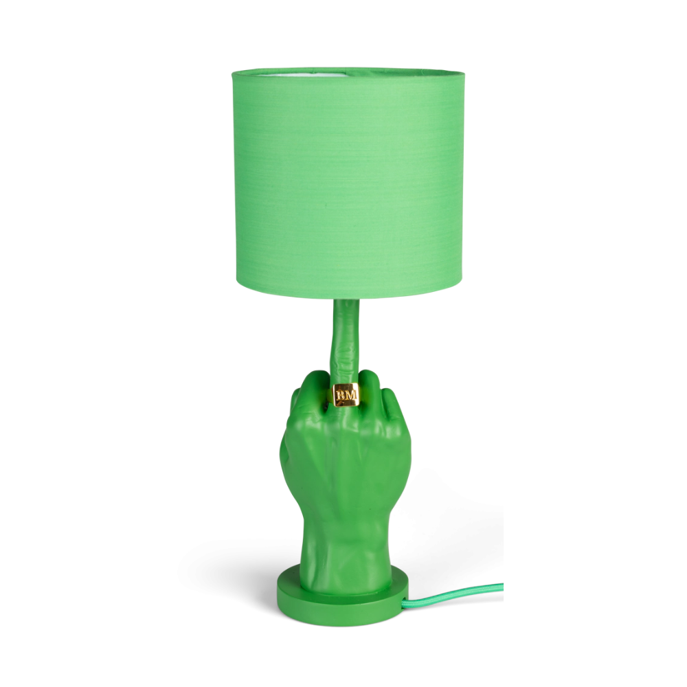WHAT IF green table lamp