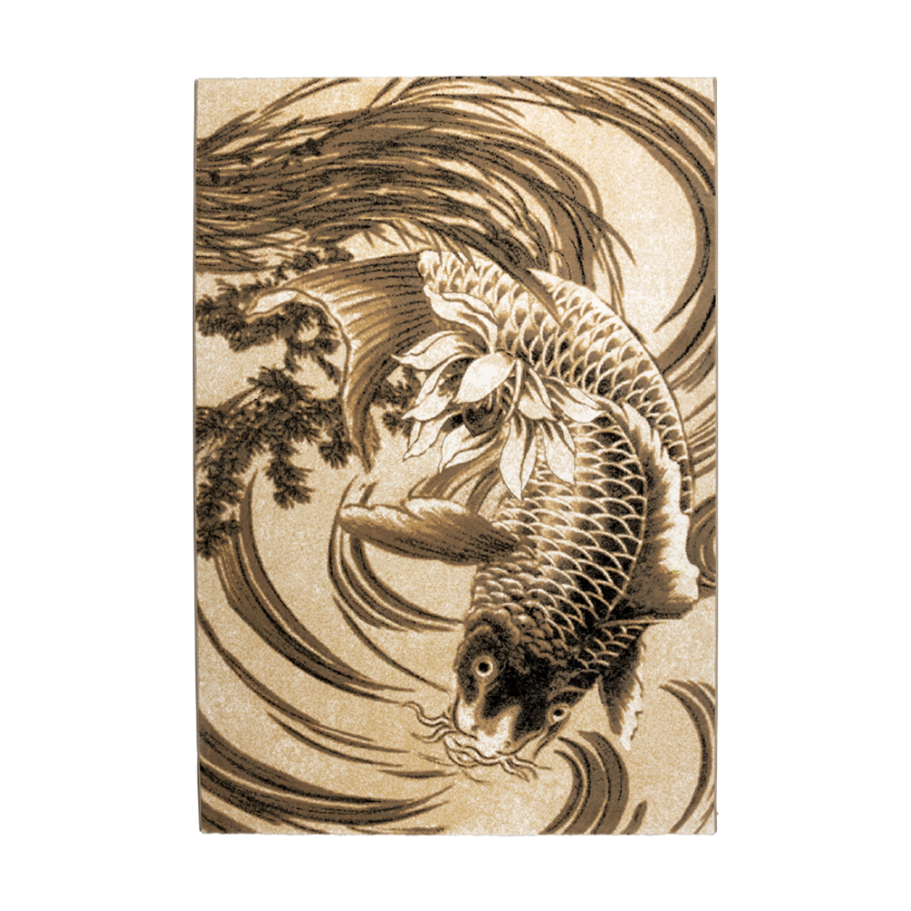 LEGEND OF KOI TEPPICH beige-grau
