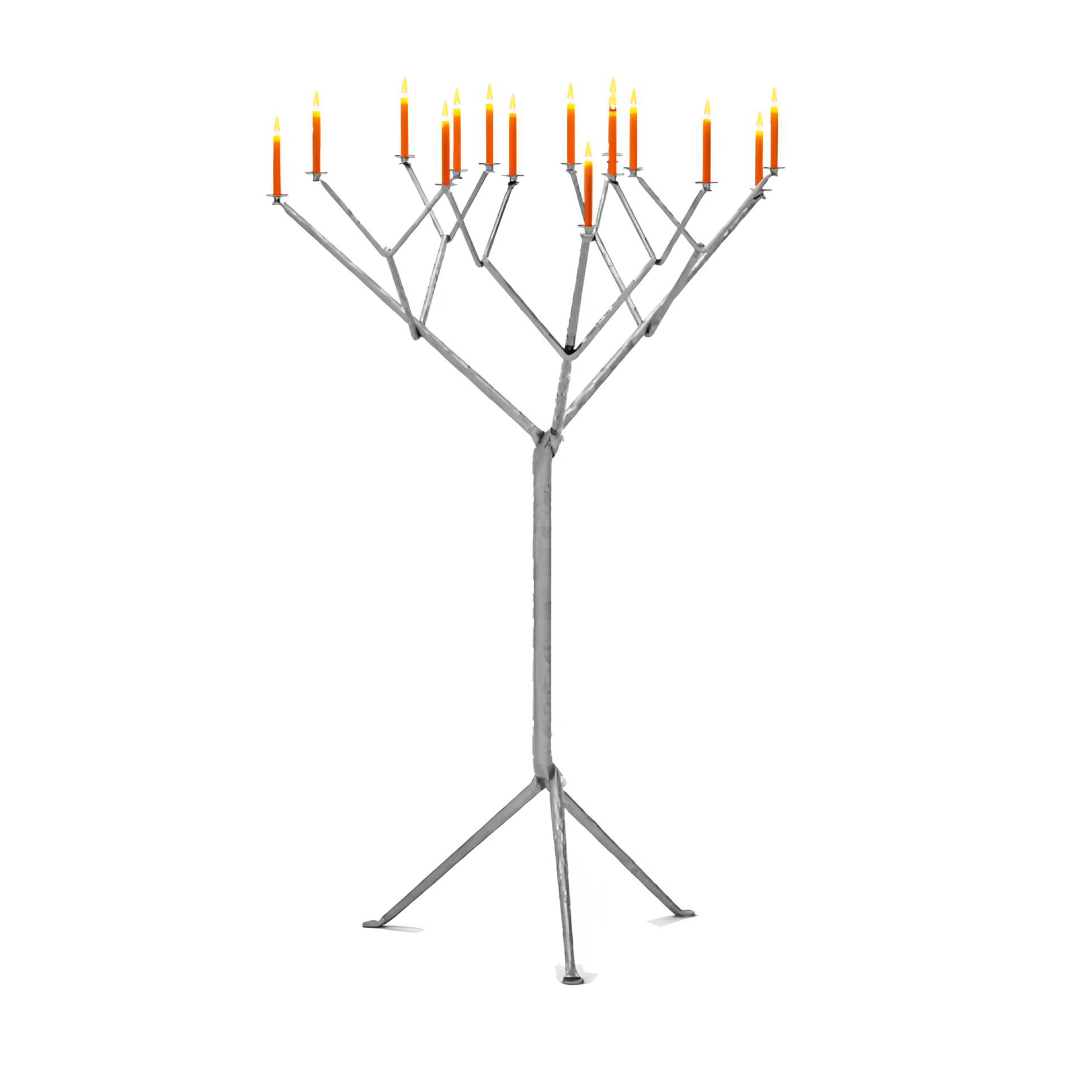 OFFICINA metal multi-armed floor candlestick