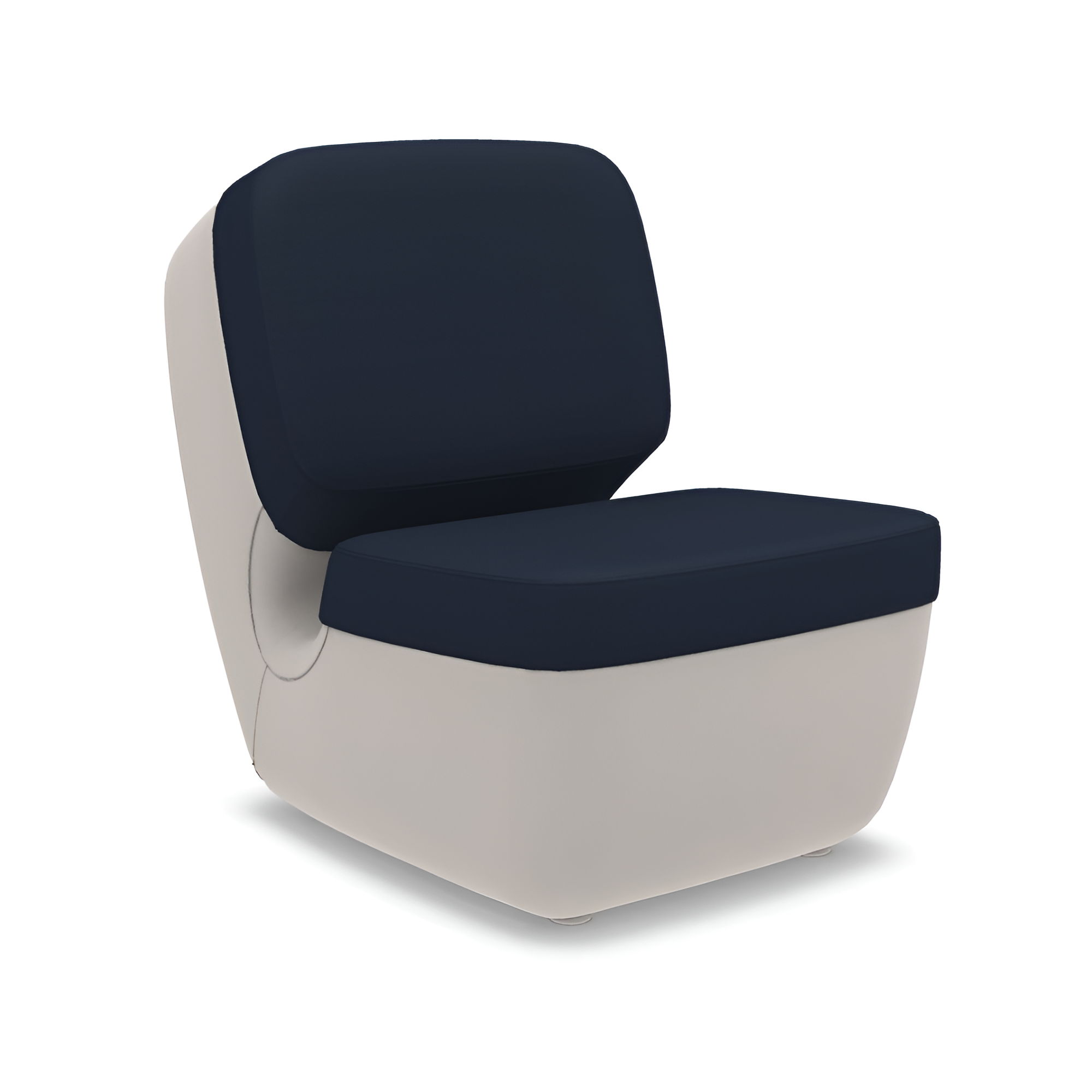 Marineblauer Sessel NIMROD