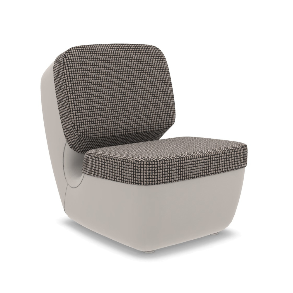 NIMROD Sessel schwarz mit beige