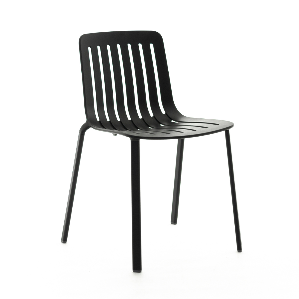 PLATO Outdoor-Stuhl, schwarz