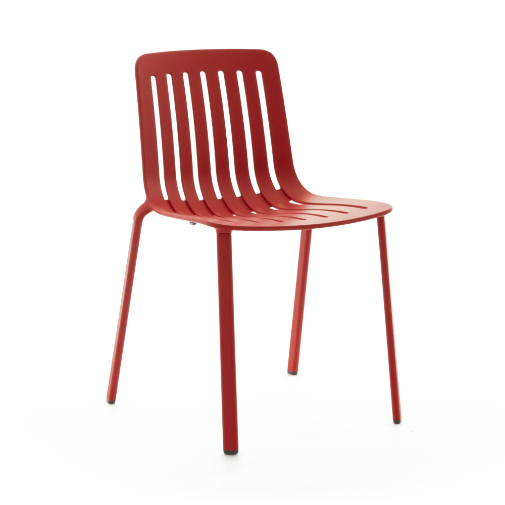 PLATO roter Outdoor-Stuhl