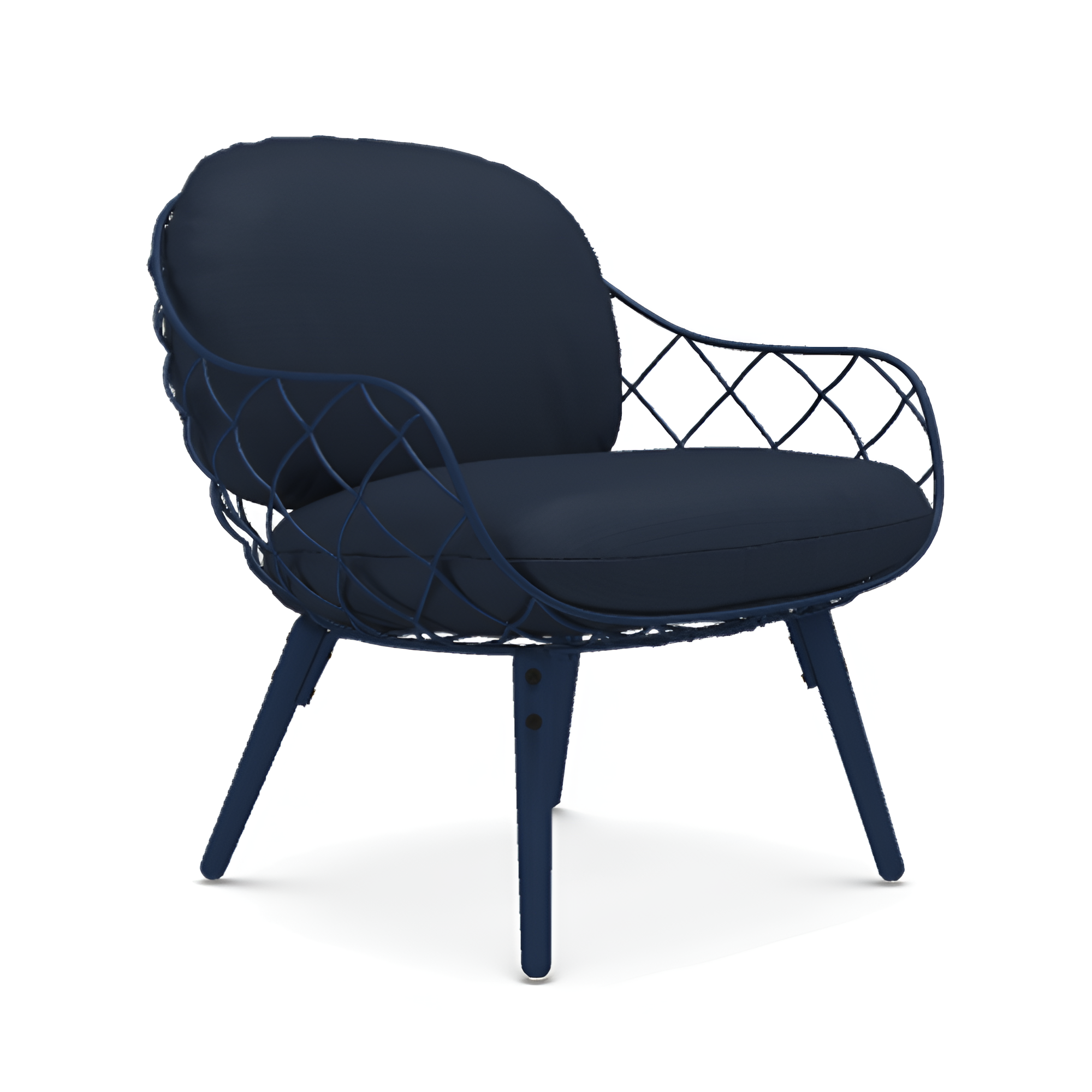 Marineblauer Sessel PIÑA