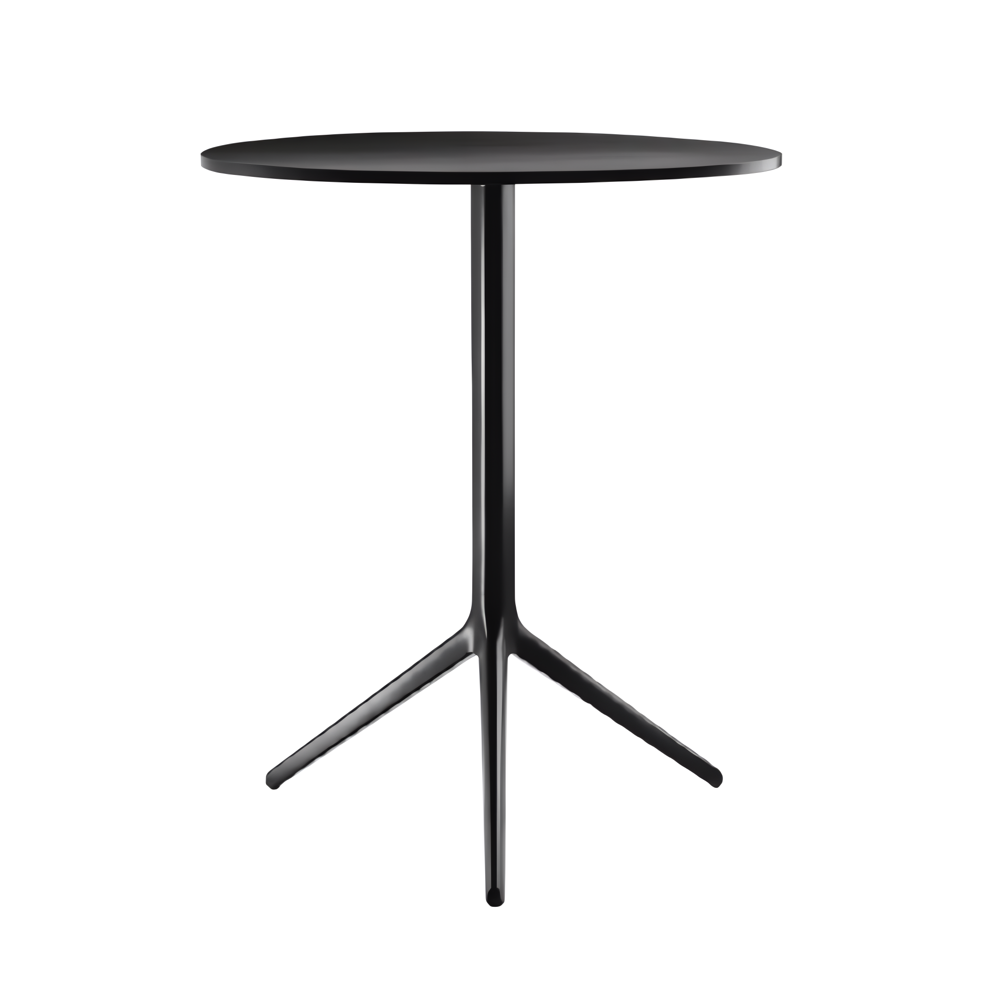 Round outdoor table CENTRAL black
