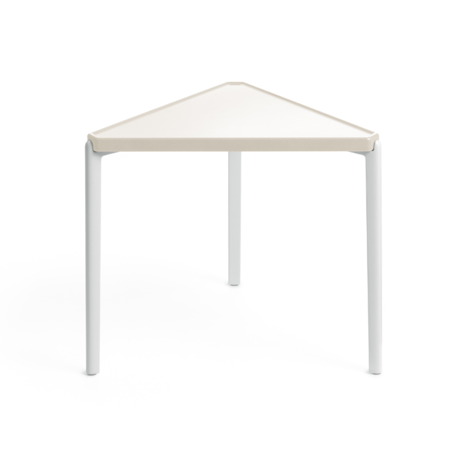 TAMBOUR Beistelltisch cremefarbener Beton
