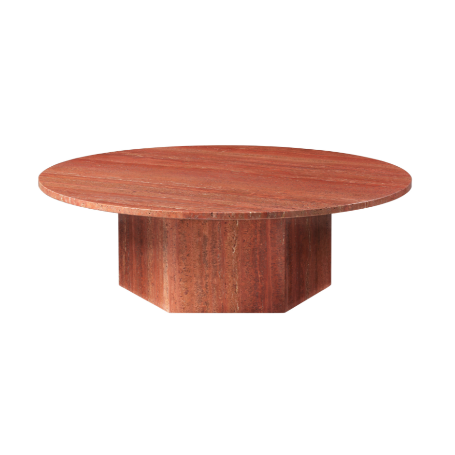 EPIC coffee table red travertine