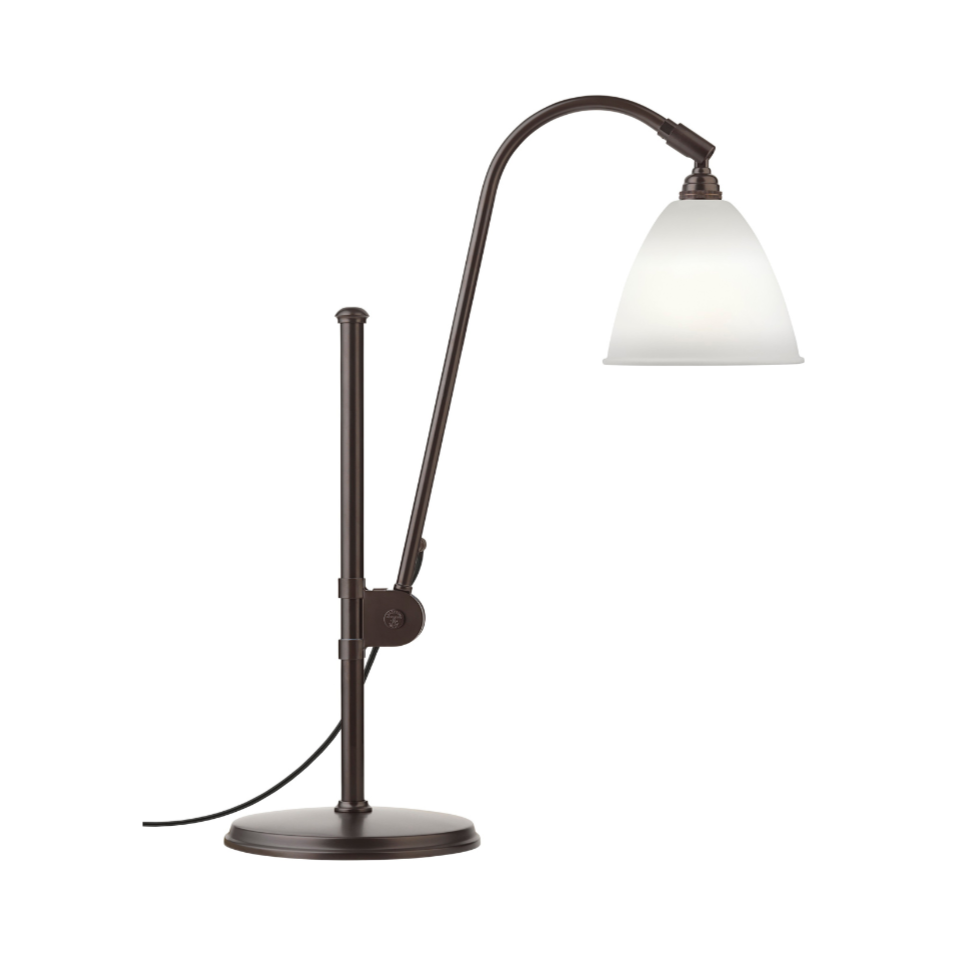 Tischlampe BESTLITE BL1 schwarz mit Porzellanschirm