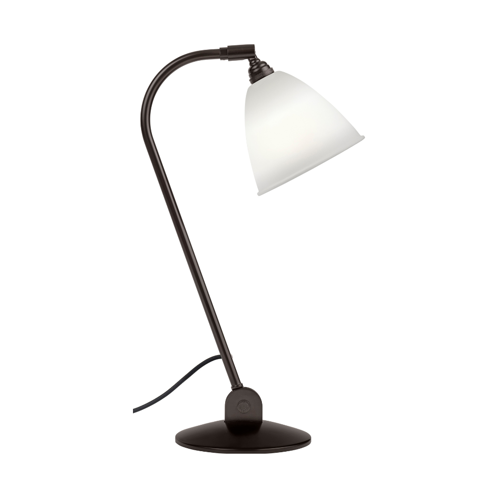 Tischlampe BESTLITE BL2 schwarz mit Porzellanschirm