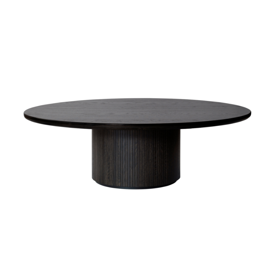 Couchtisch MOON schwarz Eichenfurnier