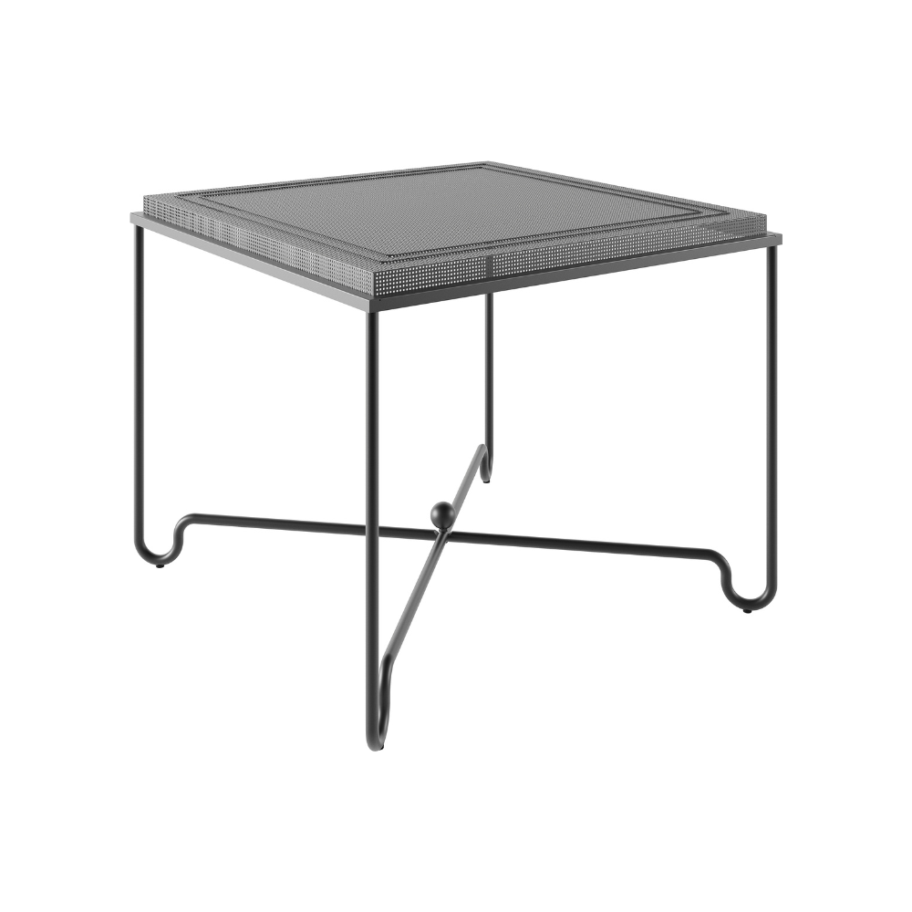 TROPIQUE garden table black steel