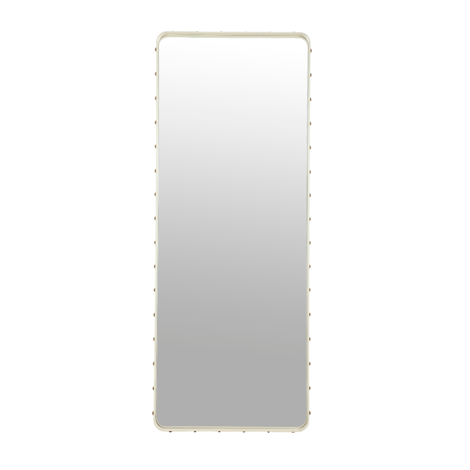 Lustro ADNET cremefarbene Leder