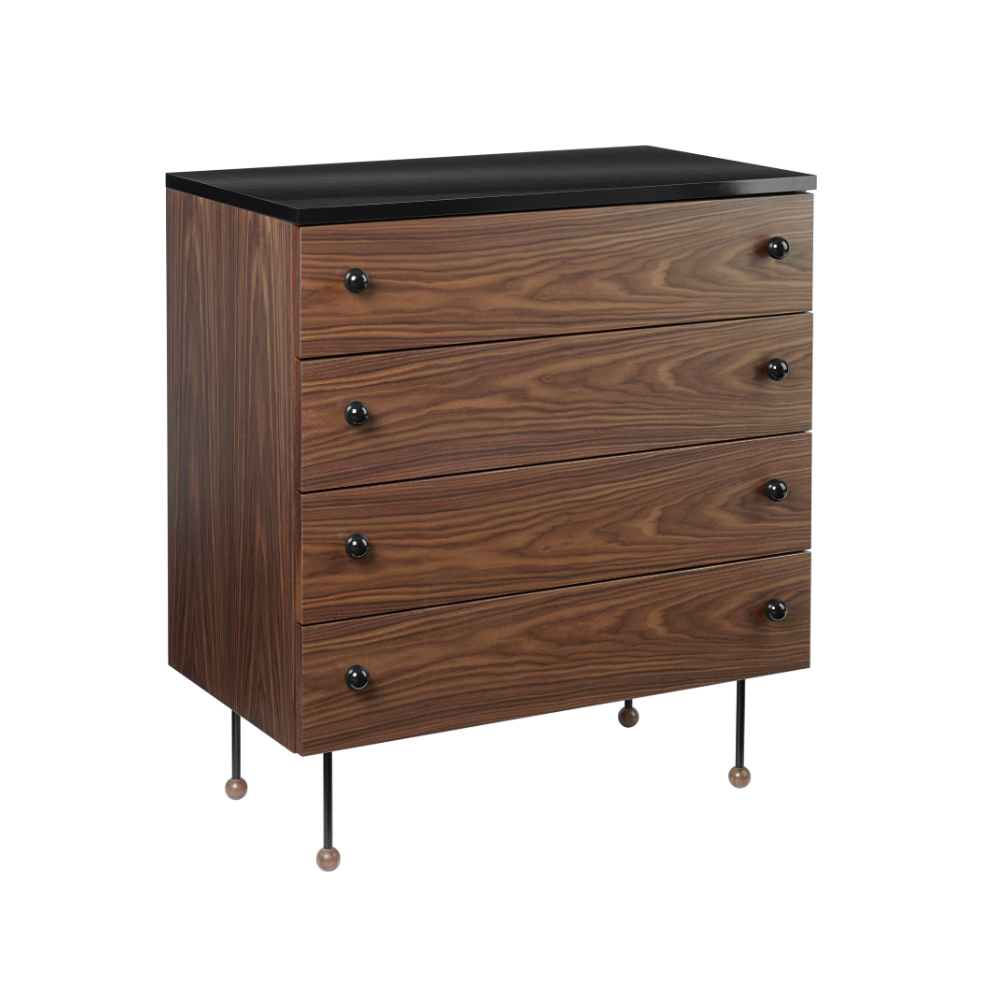 Walnut veneer cabinet 62
