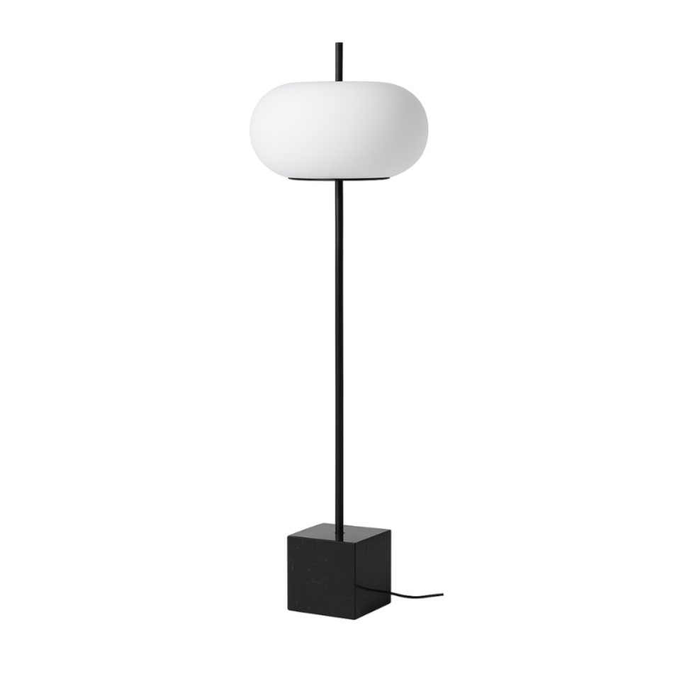 PIU floor lamp black marble