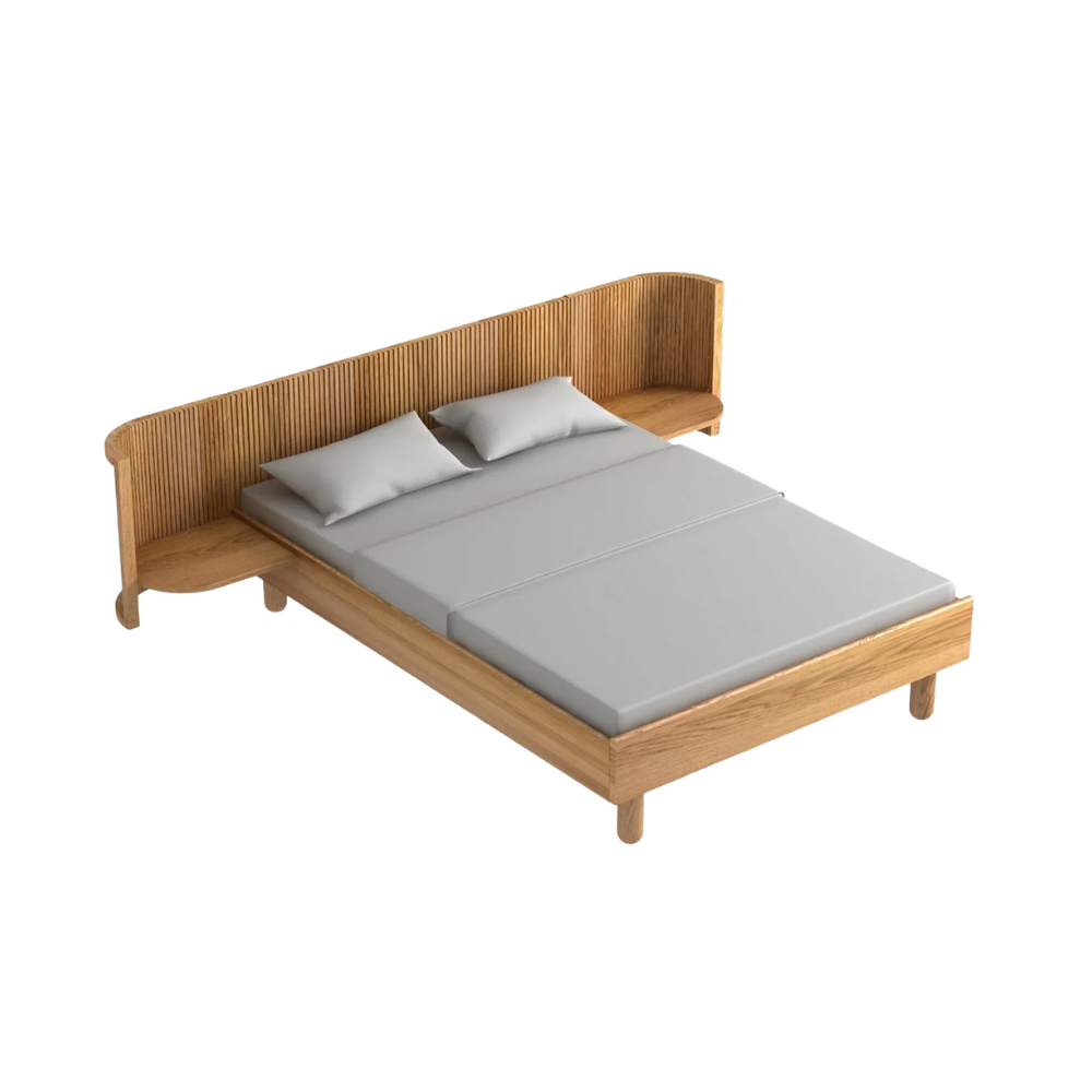 Bett HUG aus Eichenholz