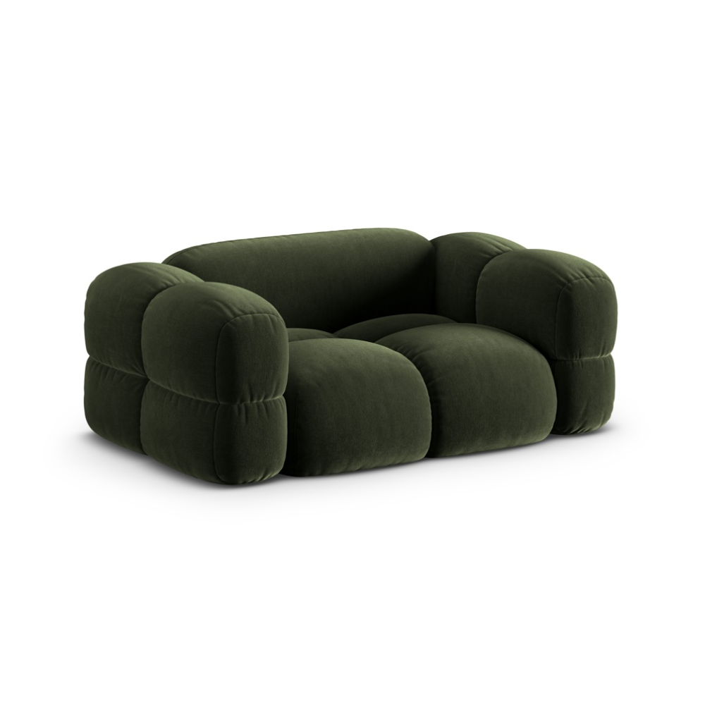 Sofa 2-sitzig aus Samt LORETTO grün