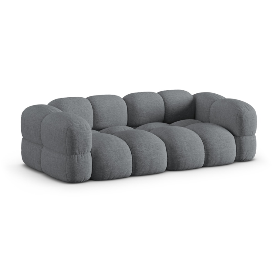 Sofa 4-sitzig LORETTO grau-blau