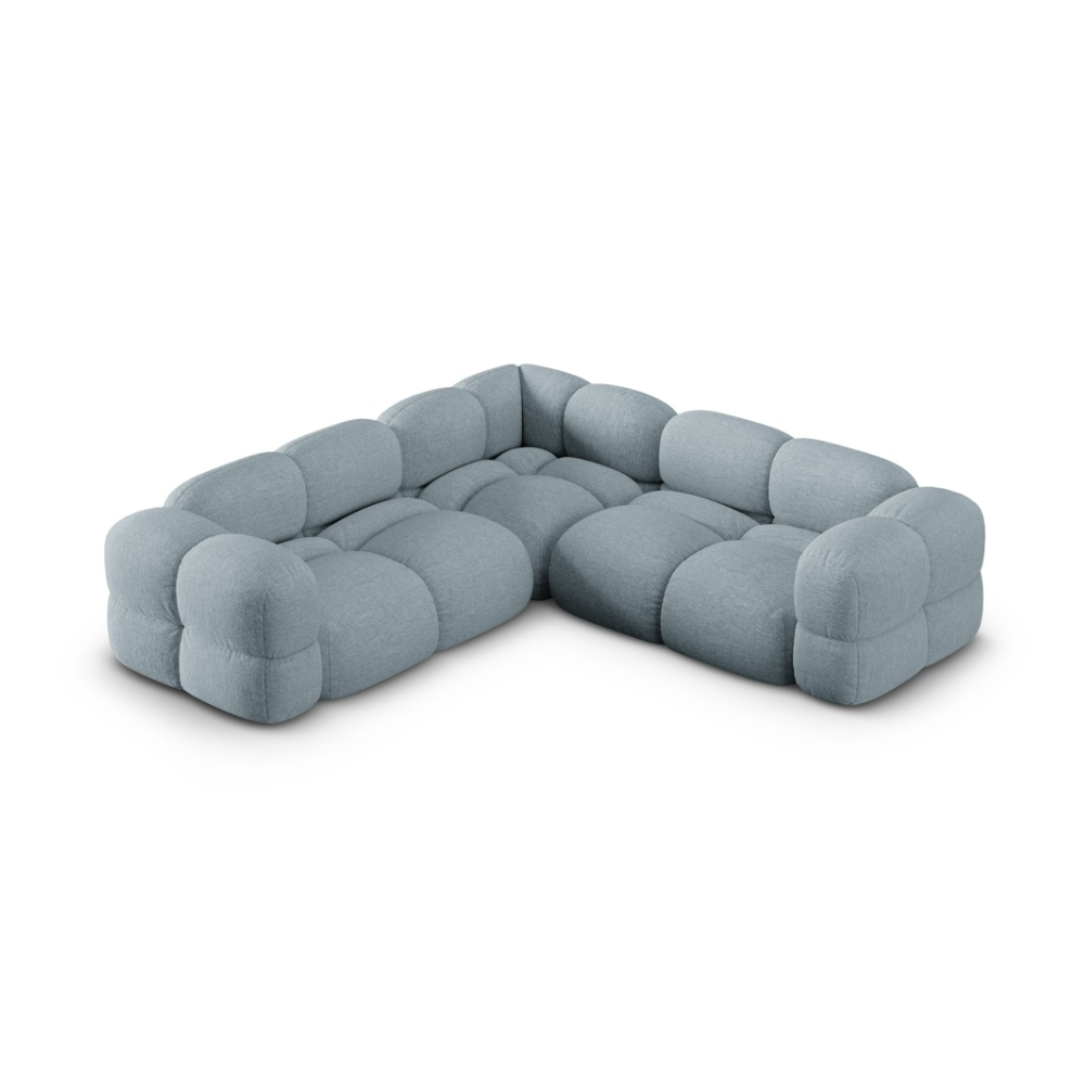 Symmetrical Corner Sofa LORETTO Pastel Blue