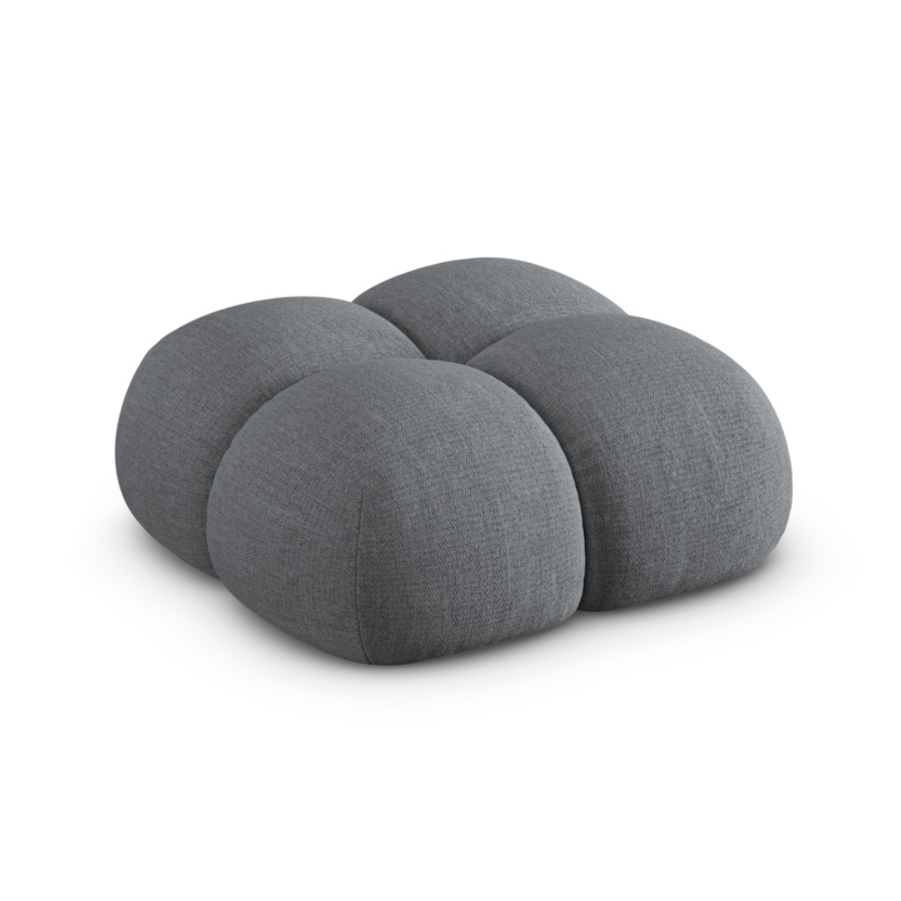Pouf LORETTO grau-blau