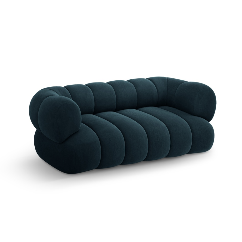 Sofa 2-sitzig aus Samt KOGE petrol