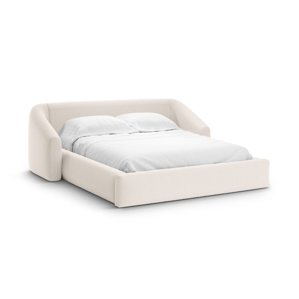 Bett CAMPI creme Chenille