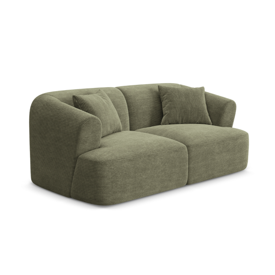 Sofa 2-Sitzer CAMPI grün Cord