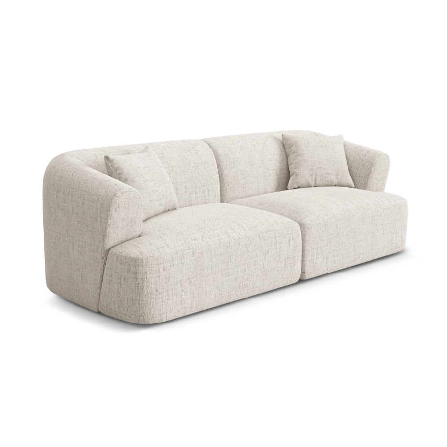 Sofa 3-Sitzer CAMPI creme Chenille