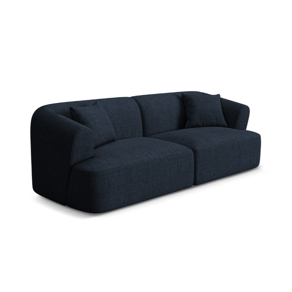 3-seater Sofa CAMPI blue chenille