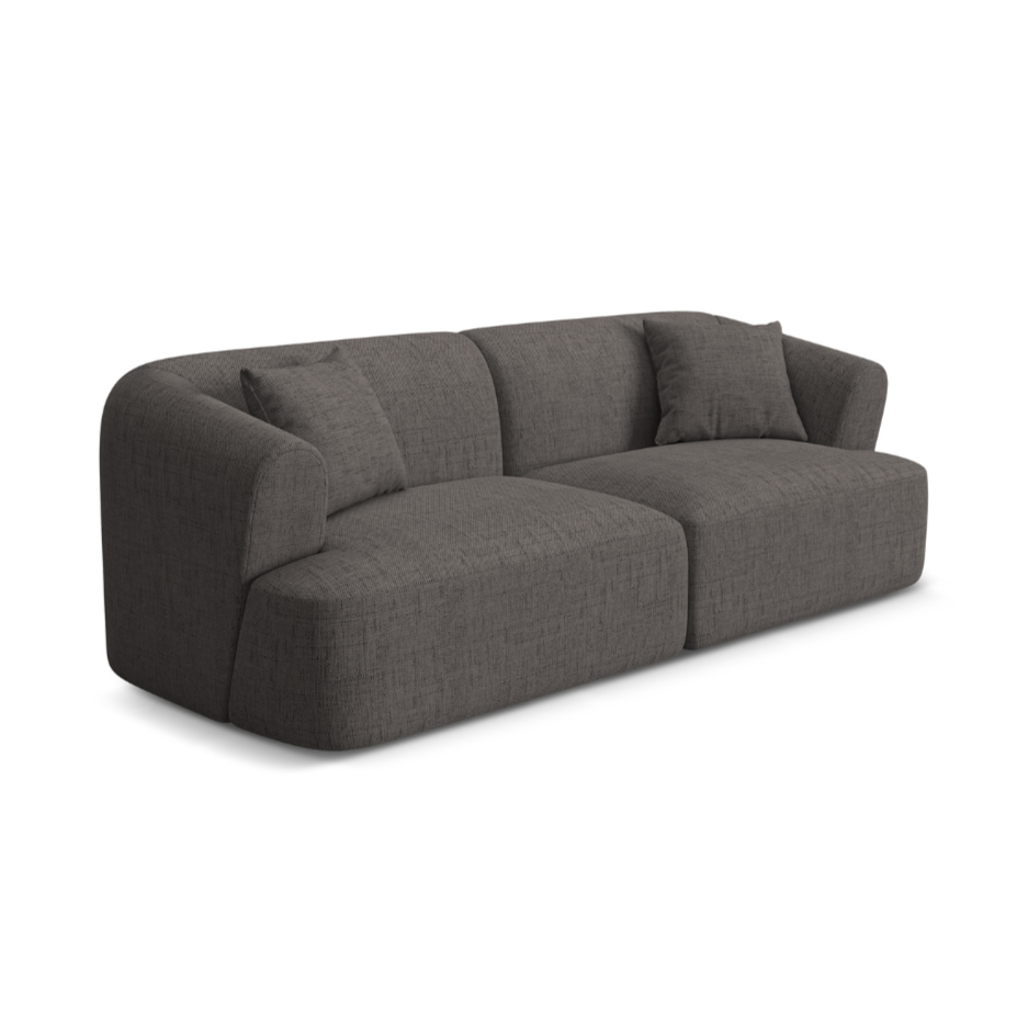 3-seater Sofa CAMPI gray chenille