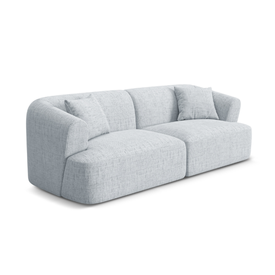 3-seater Sofa CAMPI light gray chenille