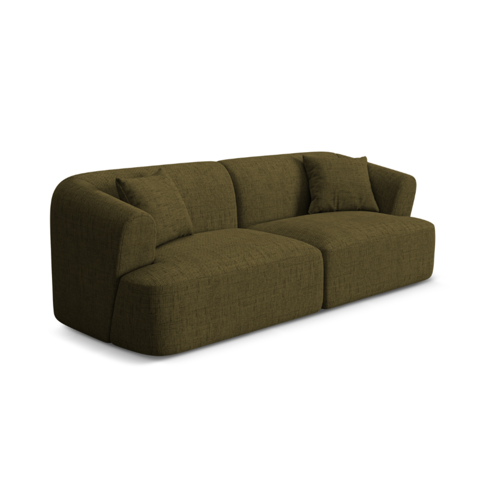 3-seater Sofa CAMPI green chenille