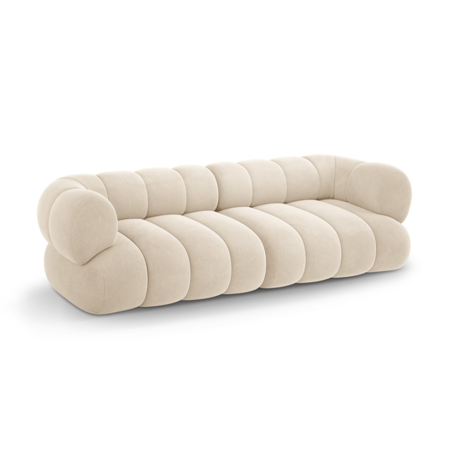 Sofa aus Samt für 4 Personen KOGE beige