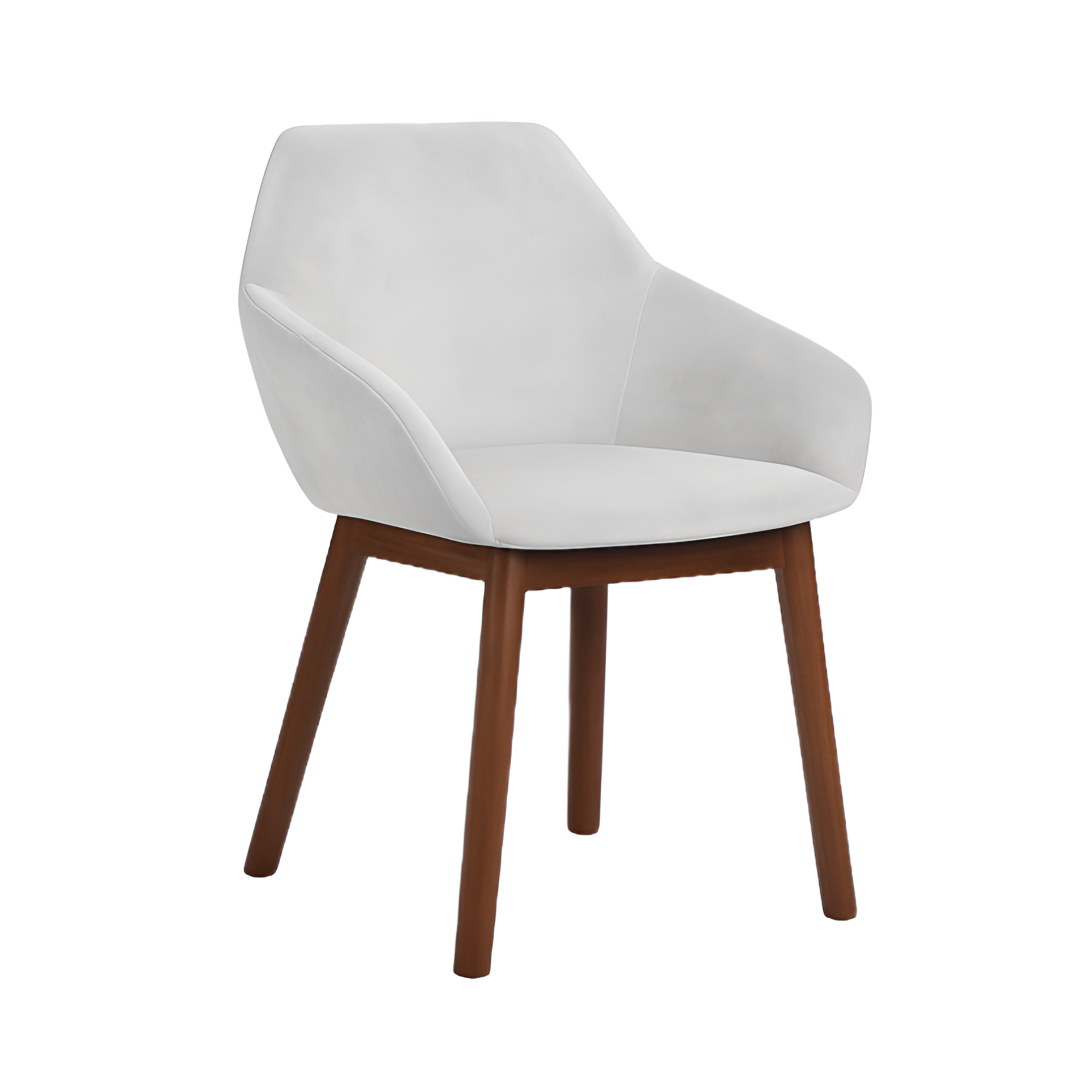TUK 1 chair in light beige with antique walnut - display model