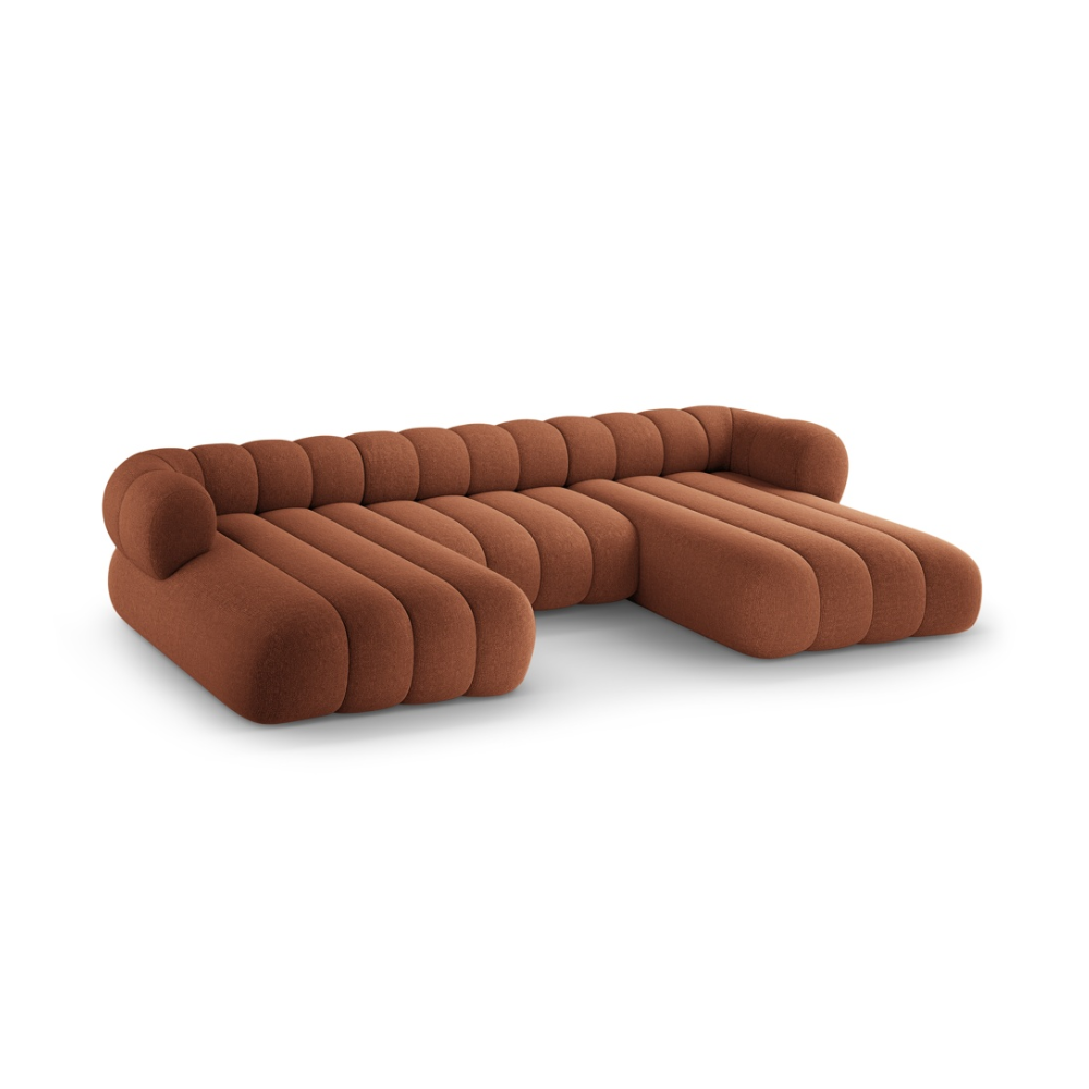 Sofa Panoramisch 6-Personen KOGE Ziegelrot