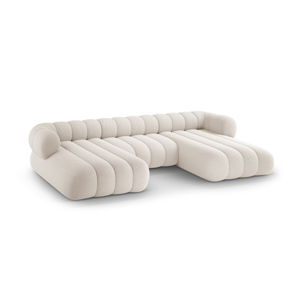 Panoramisches Sofa für 6 Personen KOGE cremefarben