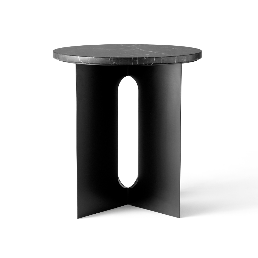 ANDROGYNE side table black marble